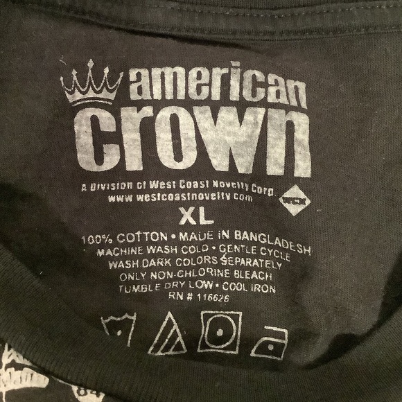AMERICAN Crown Utah Allover Souvenir Map/City Name Print T-Shirt - Picture 3 of 3